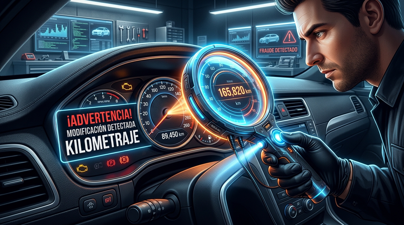 Detección de alteración de kilometraje en odómetro